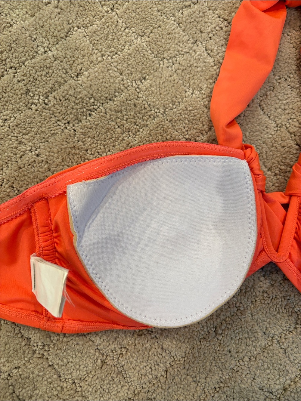 Seafolly Orange Twist Halter Bikini Top - Picture 5 of 10
